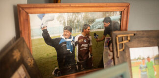 El retiro de los obreros del fútbol